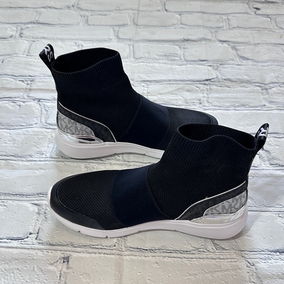 Michael Kors Sterling Bootie in Black and Silver - Picture 5 of 6